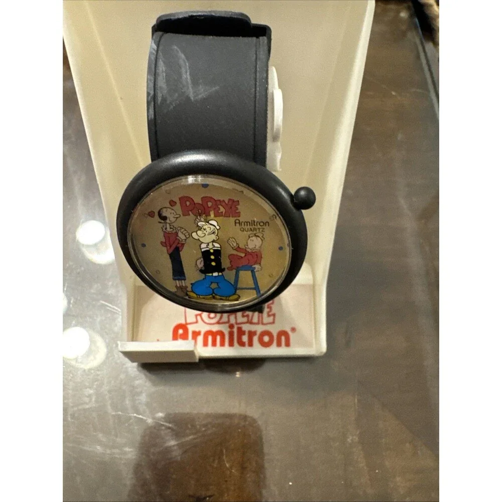 1991 Armitron Popeye/Olive Oyl, Swee’Pea King Features Men’s Watch